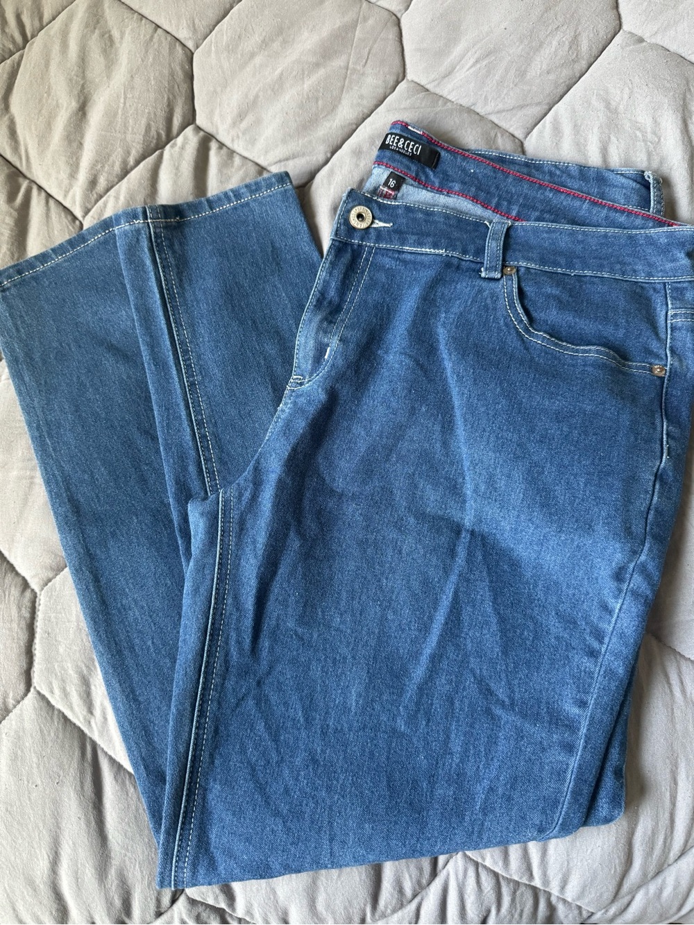 Blue Classic Straight-Waist Women’s Jeans